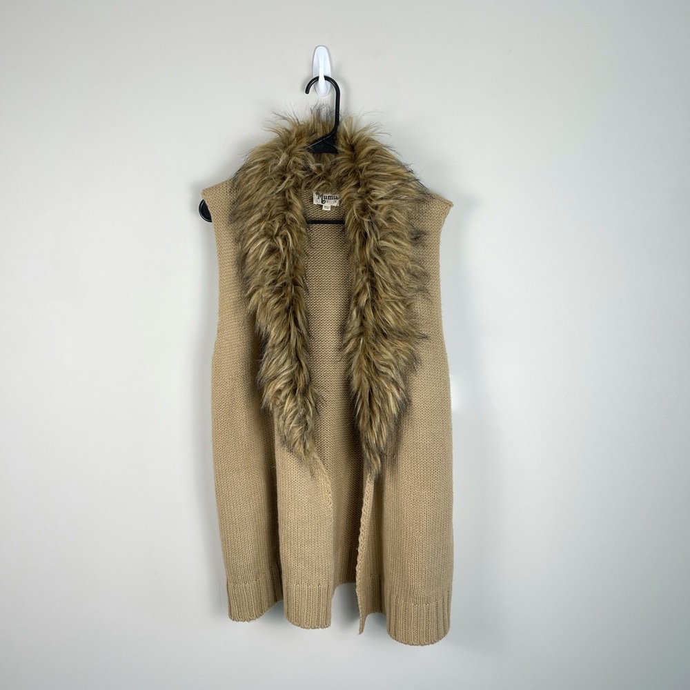 Show Me Your MuMu Tan Faux Fur Vest